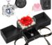 Qnxoat r preserved red rose necklace with a heart pendant that projects "I Love You" inside a light-up gift box.
